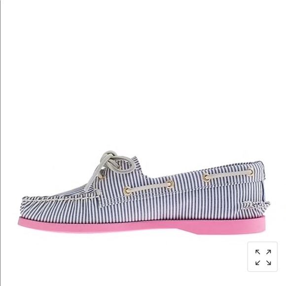 J. Crew Shoes - Sperry top-sider 4 J crew 2 eyed boat shoe stripe